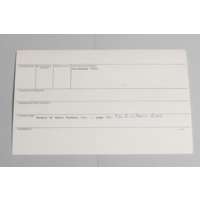 KZNM catalogue card (back view)