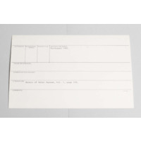 KZNM catalogue card (back view)