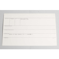 KZNM catalogue card (back view)