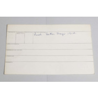 KZNM catalogue card (back view)