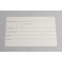 KZNM catalogue card (back view)