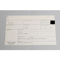 KZNM catalogue card (front view)