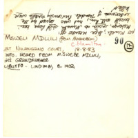 Msweli Mdluli, audio cassette tape case label