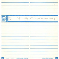 Amos Mndzebele, audio cassette tape case label