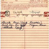 Shewula Mnisi, audio cassette tape case label