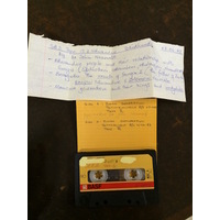 John Nxumalo, audio tape cassette and case label (side A)