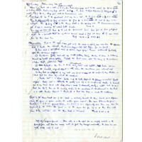 Handwritten Excavation Report Notes