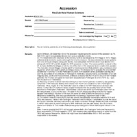 Accession Register Entry 1975/139