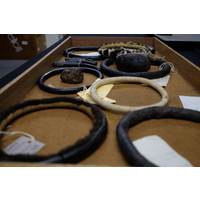 Various headrings in storage at the KwaZulu-Natal Museum