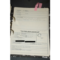 DSS104 Accession Record page 1