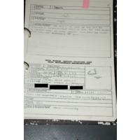 DSS140 Accession Record page 1